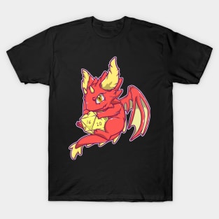 Red Dragon with D20 T-Shirt